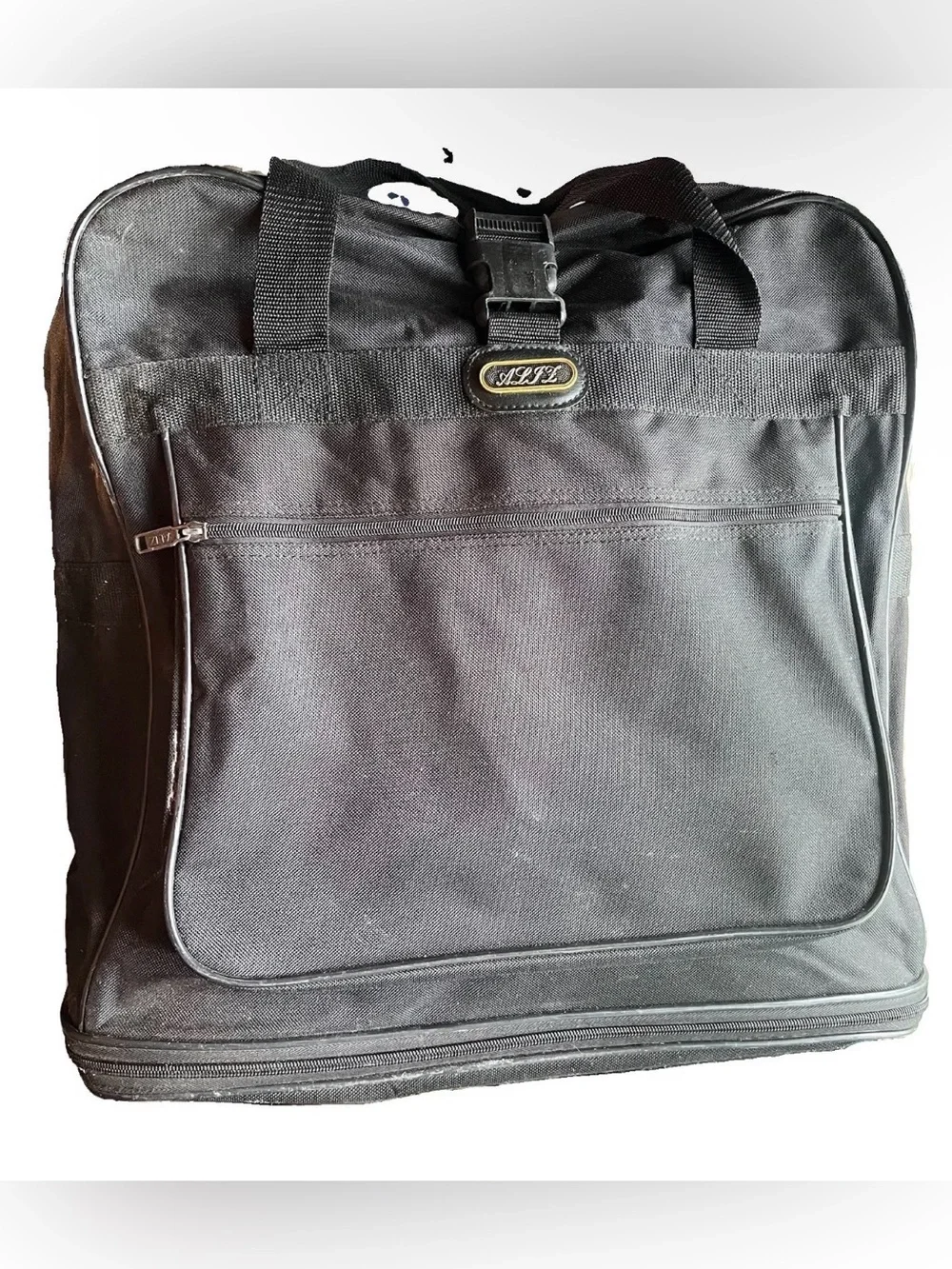 AITZ Expandable Rolling Garment Travel Bag Wheeled Luggage Black 19x19x12